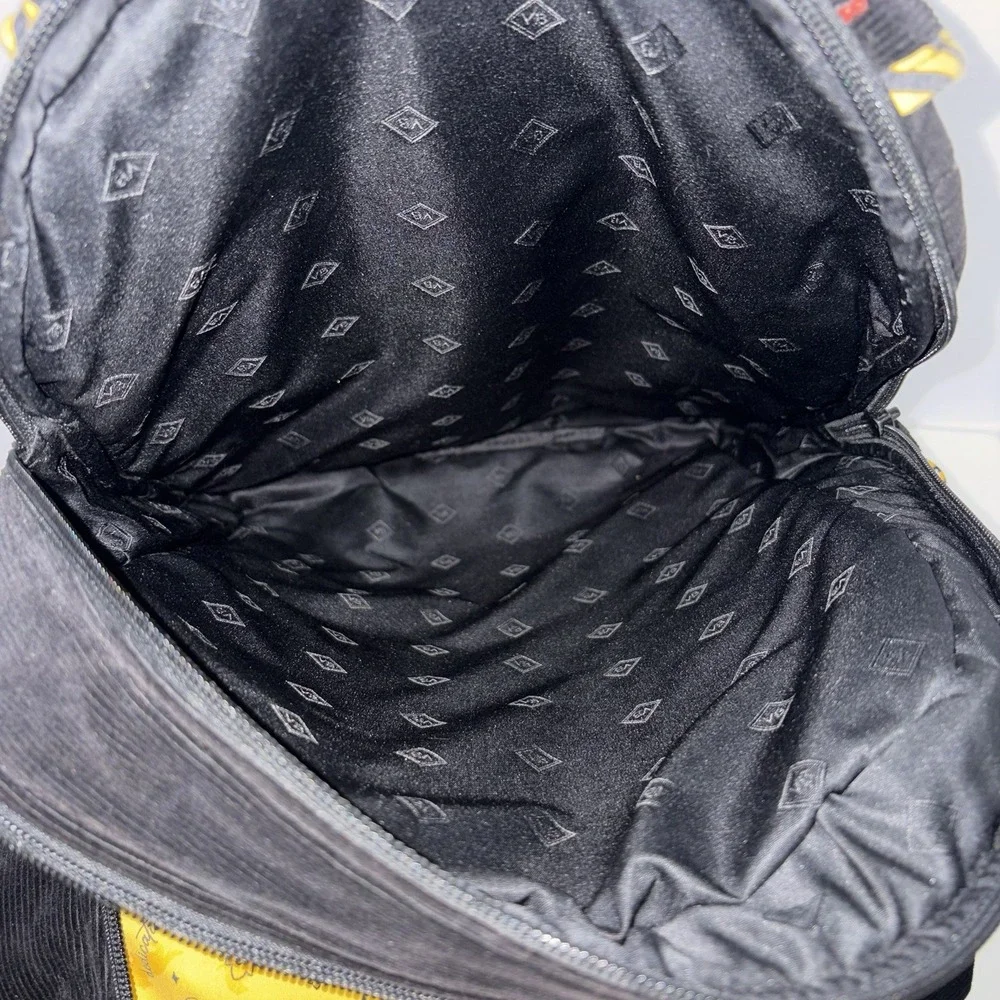 RARE Vera Bradley Harry Potter Hufflepuff Campus Backpack Black Yellow Quilted